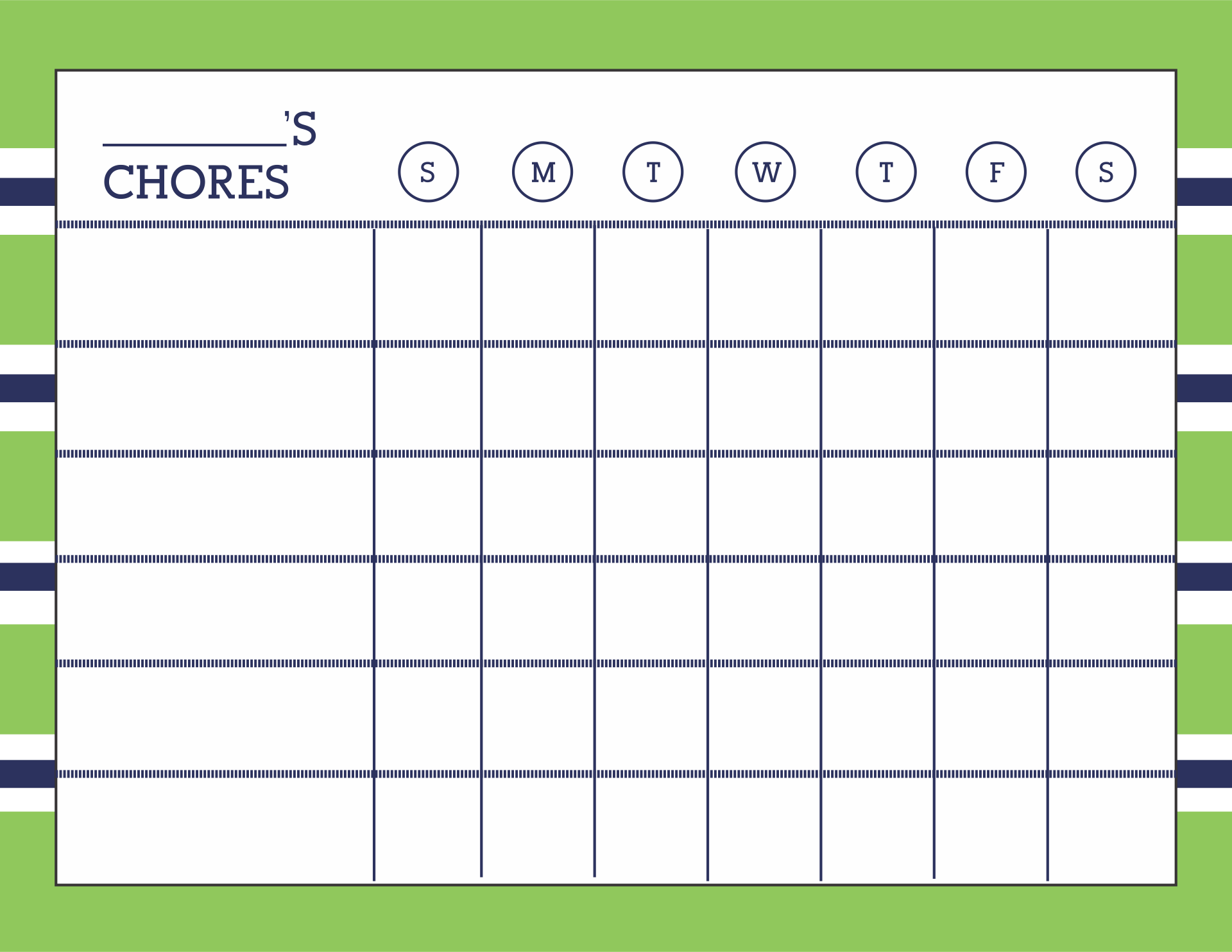 picture chore chart printable