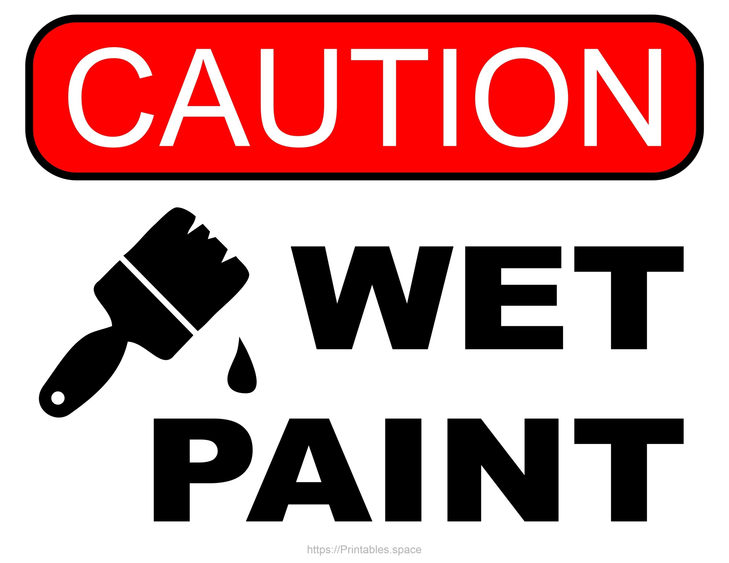 Wet Paint Sign Printable Free Printables