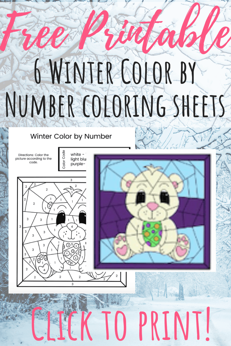 Winter Color By Number Printables Artofit
