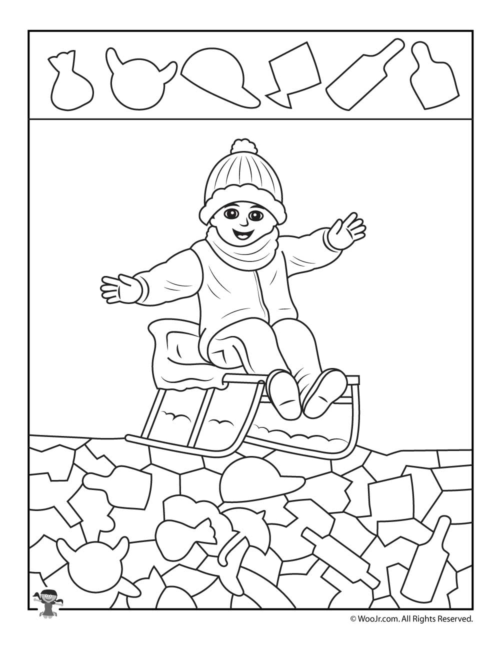 Winter Hidden Pictures Printables