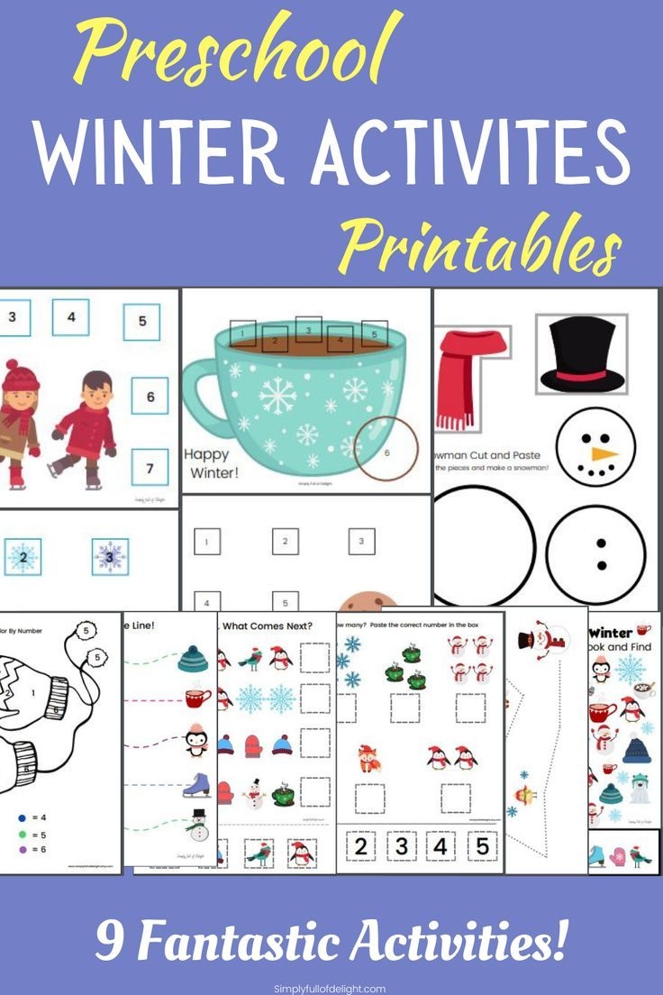 Winter Preschool Activities Winter Preschool Printable Winter