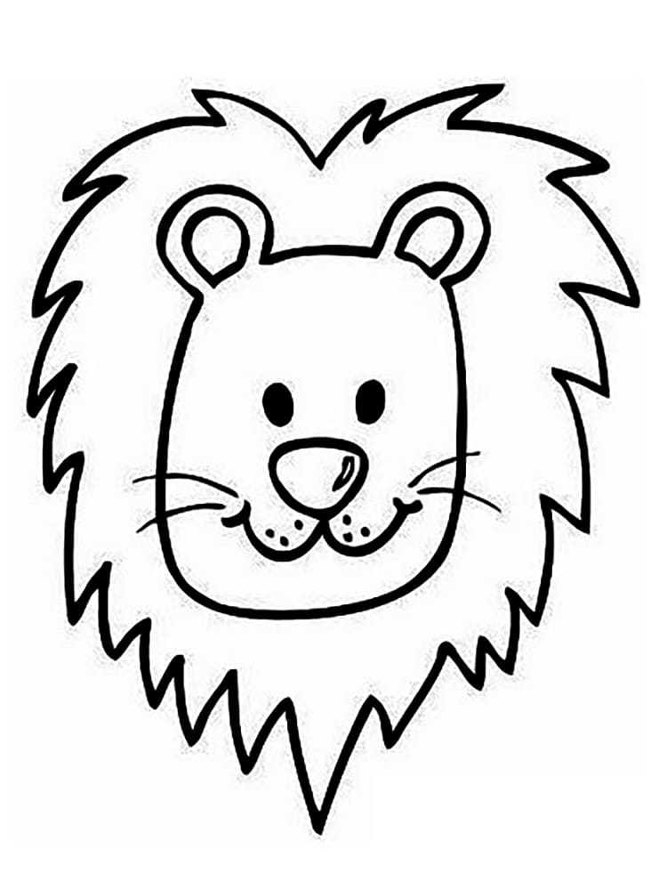 Wonderful Lion Face Coloring Page Free Printable Coloring Pages For Kids