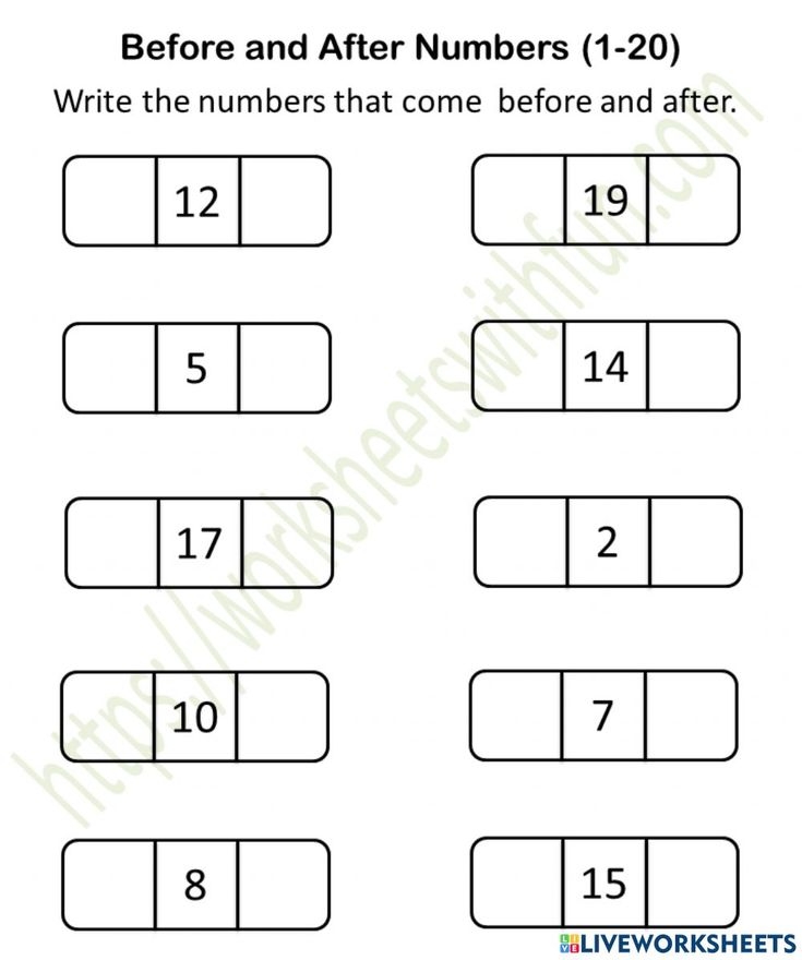 Worksheet For Comparing Numbers From 1 To 20