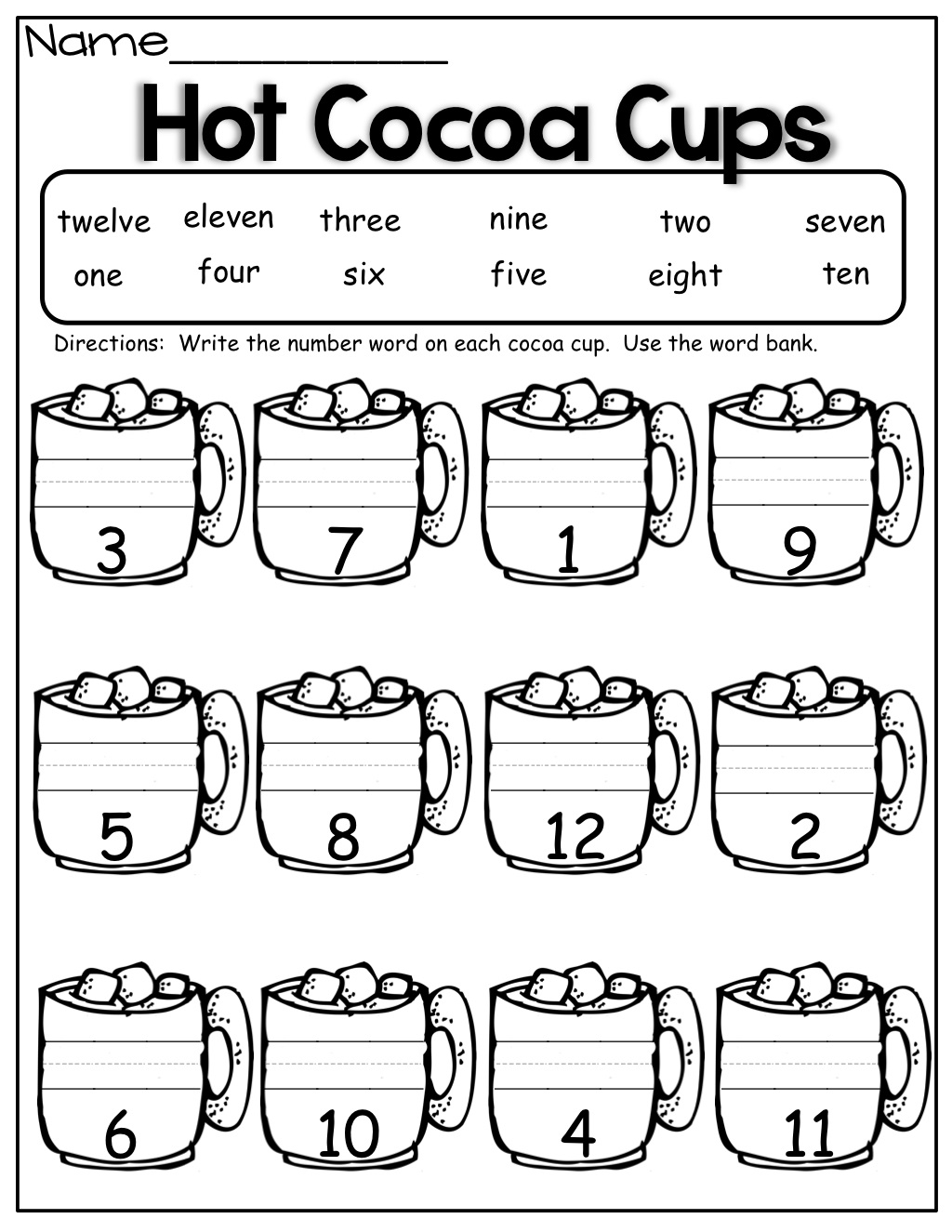 Worksheet Writing Numbers In Words