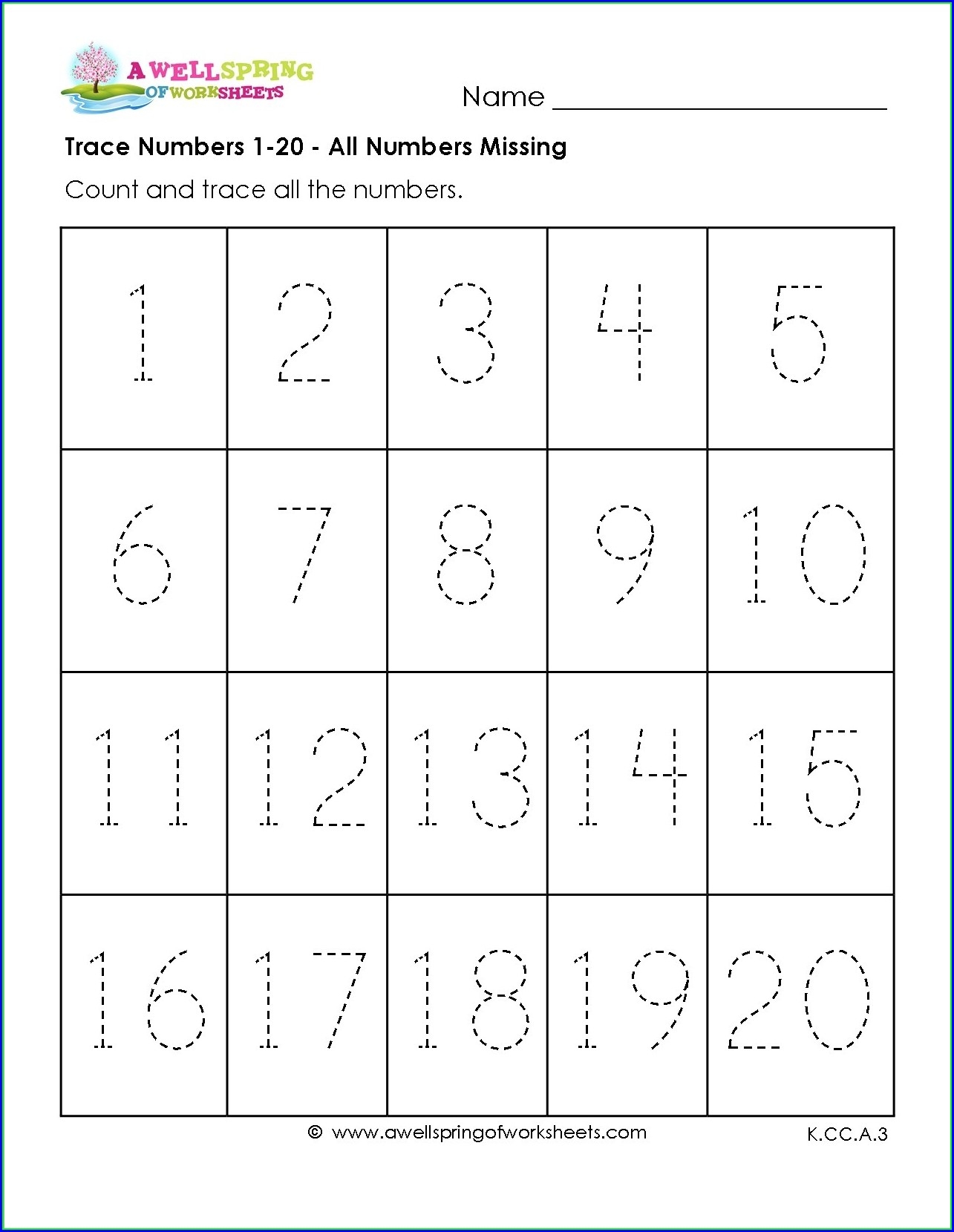 Worksheets For Numbers 11 20