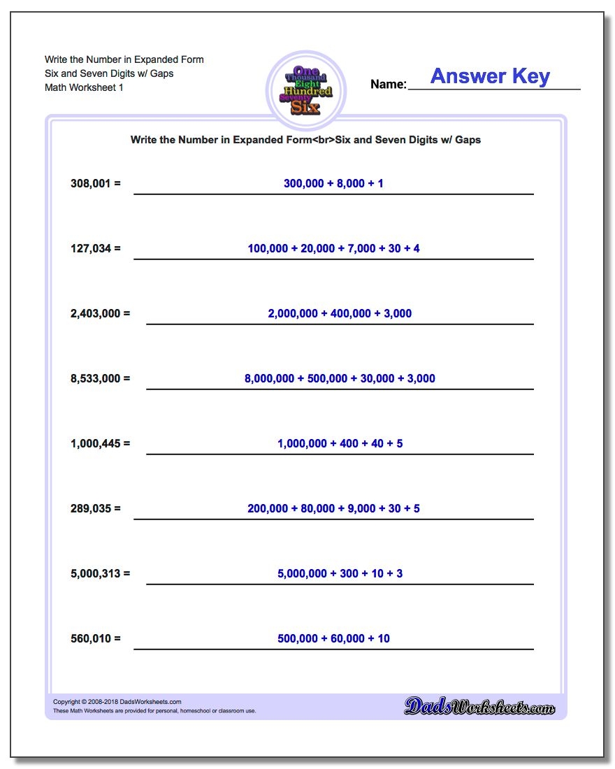 Write Numbers In Word Form FractionsWorksheets