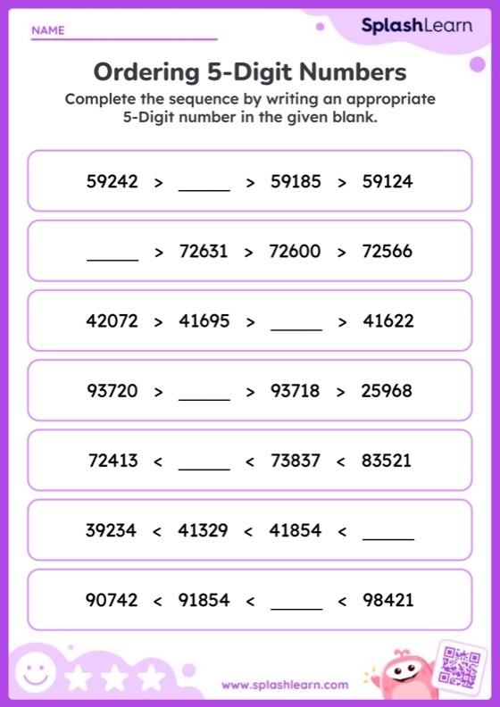 preschool worksheet numbers