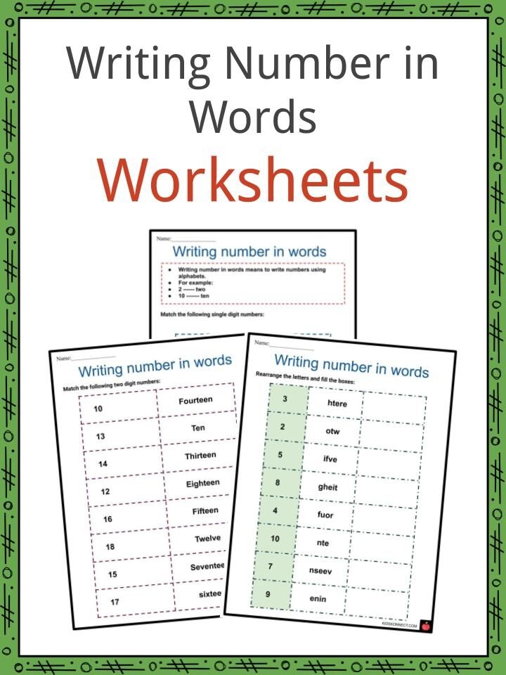 Writing 3 digit Numbers In Words A Worksheets Library