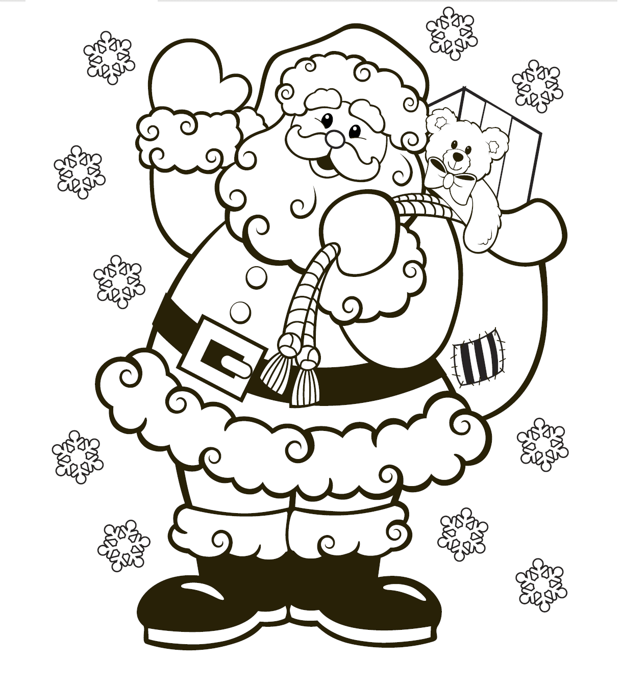 Xmas Colouring Pages Printable