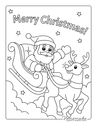 Xmas Printable Coloring Pages