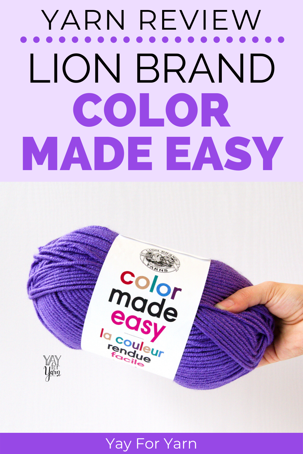 Yarn Review Lion Brand Color Made Easy Yay For Yarn Lion Brand 