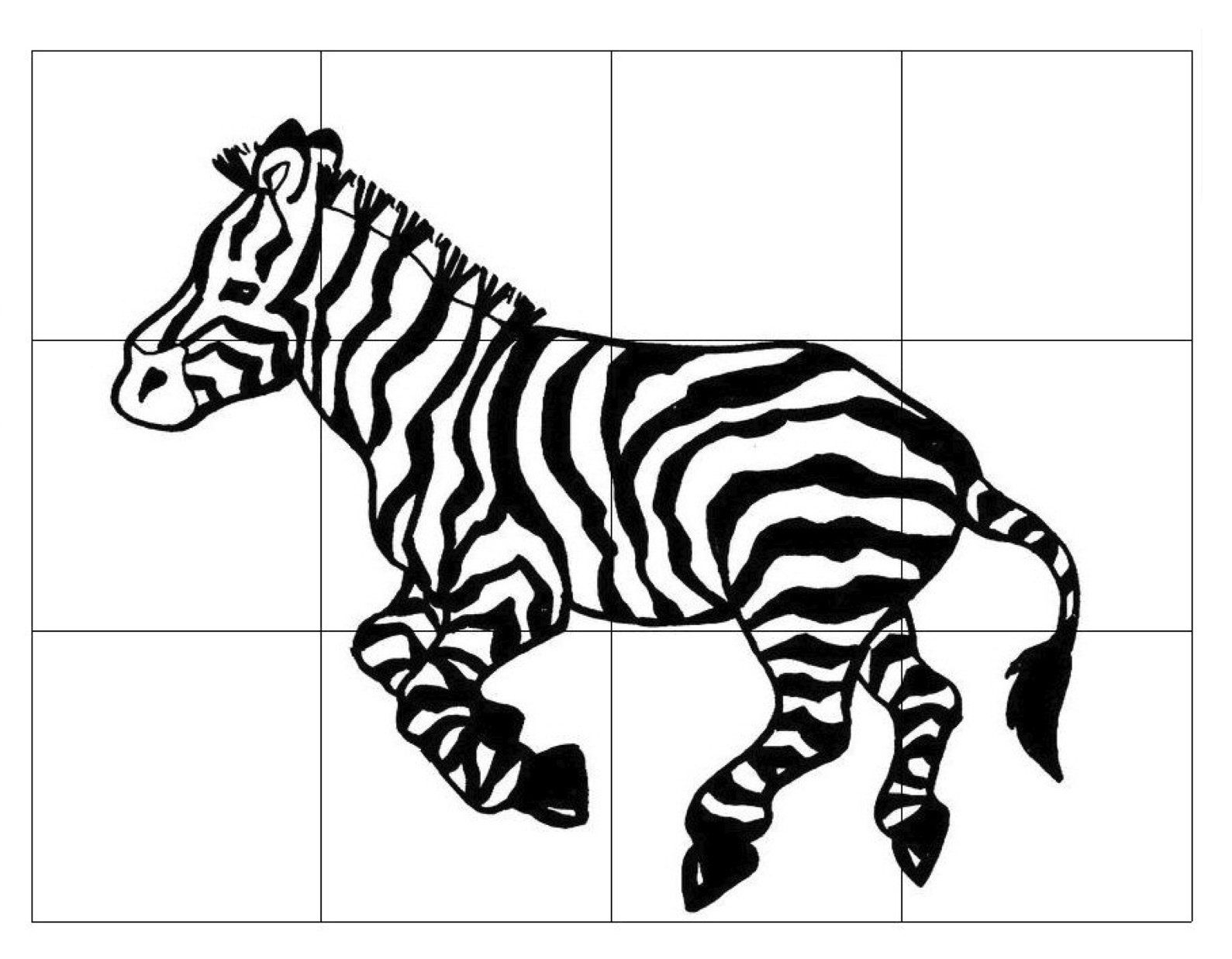 Zebra Puzzle For Kids Zebra Printable Zebra Puzzle Printable 