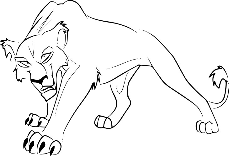 Zira Lion King 2 Coloring Page Free Printable Coloring Pages On 