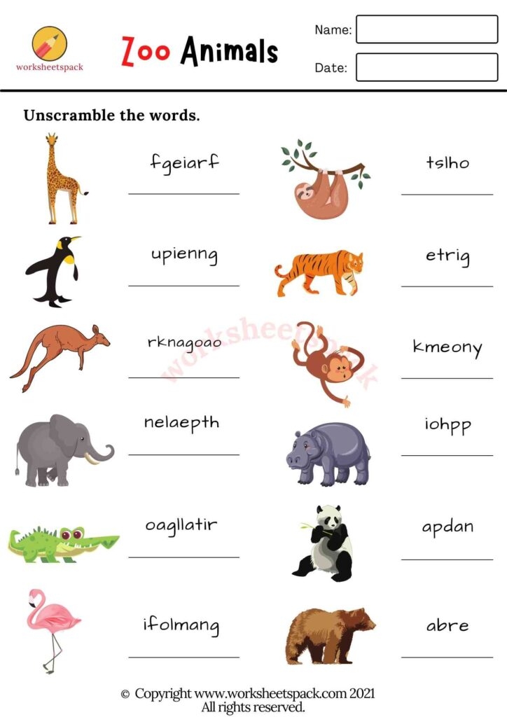 Zoo Animals Printable Worksheets And Resources Pre K Vrogue co