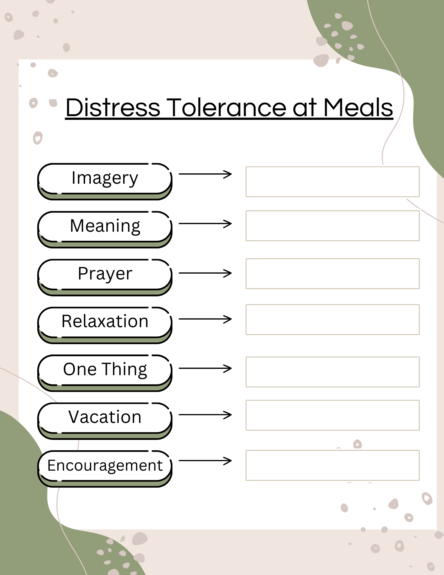 dbt worksheets for kids pdf free