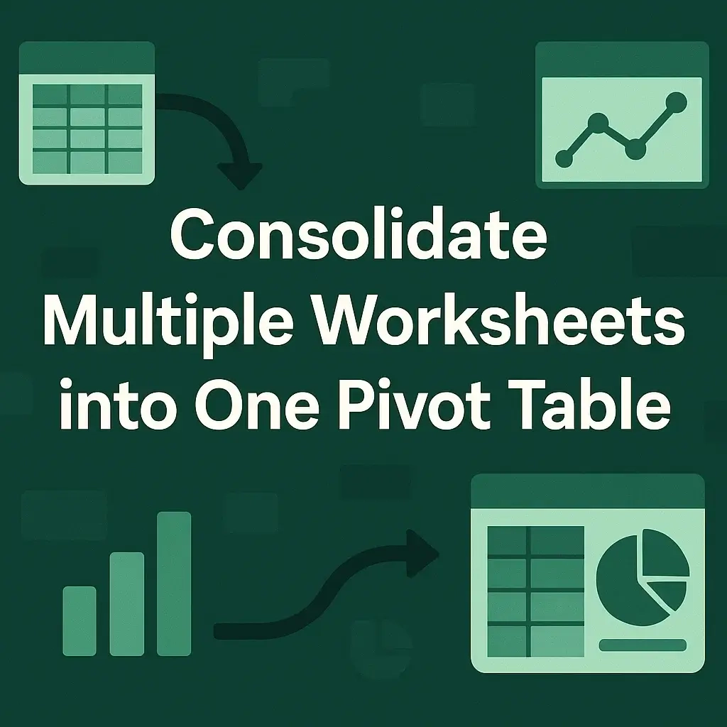 How To Consolidate Multiple Worksheets Into One Pivot Table Excel Insider How To Consolidate Multiple Worksheets Into One Pivot Table Excel Insider