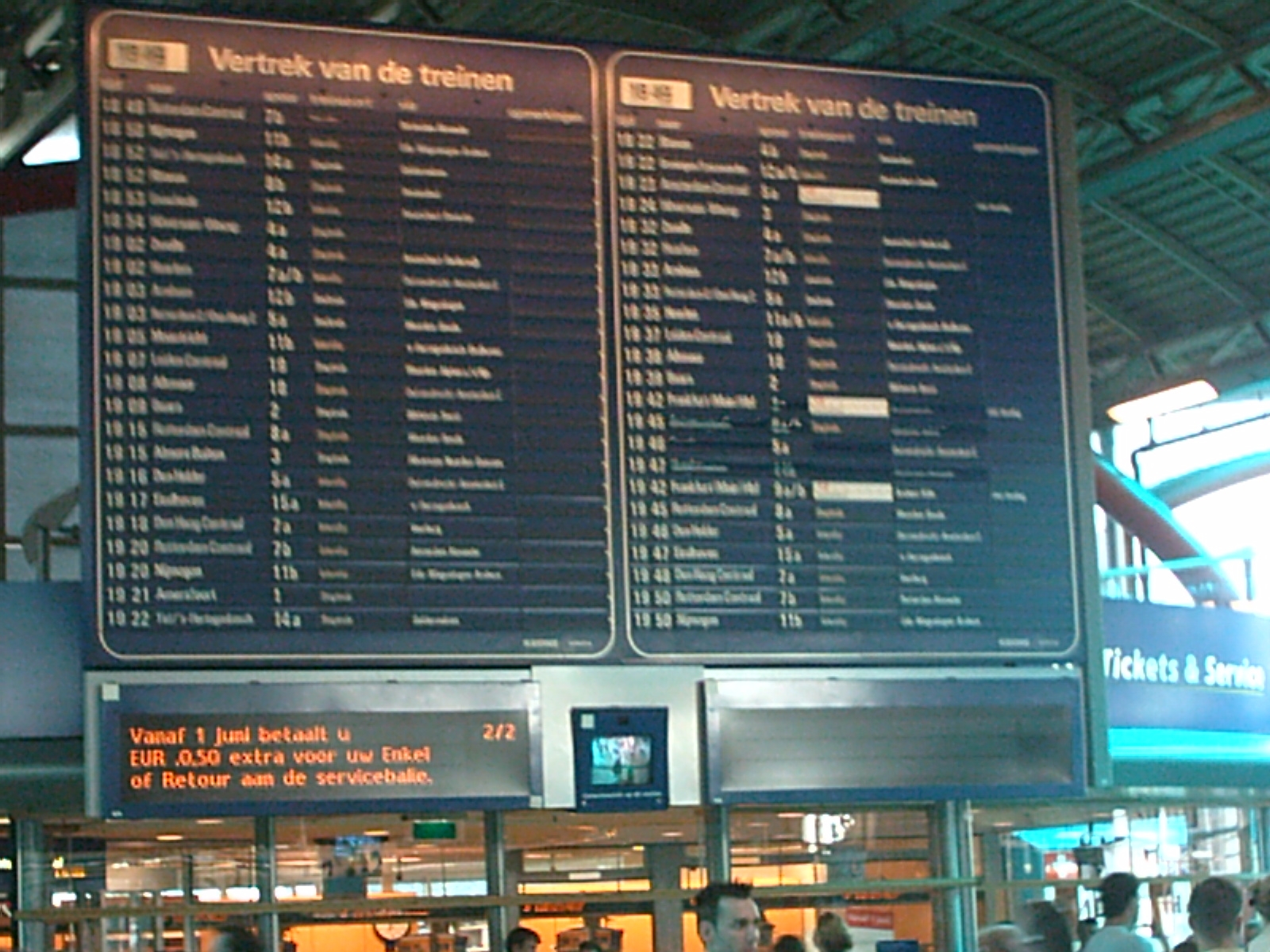 train time and table