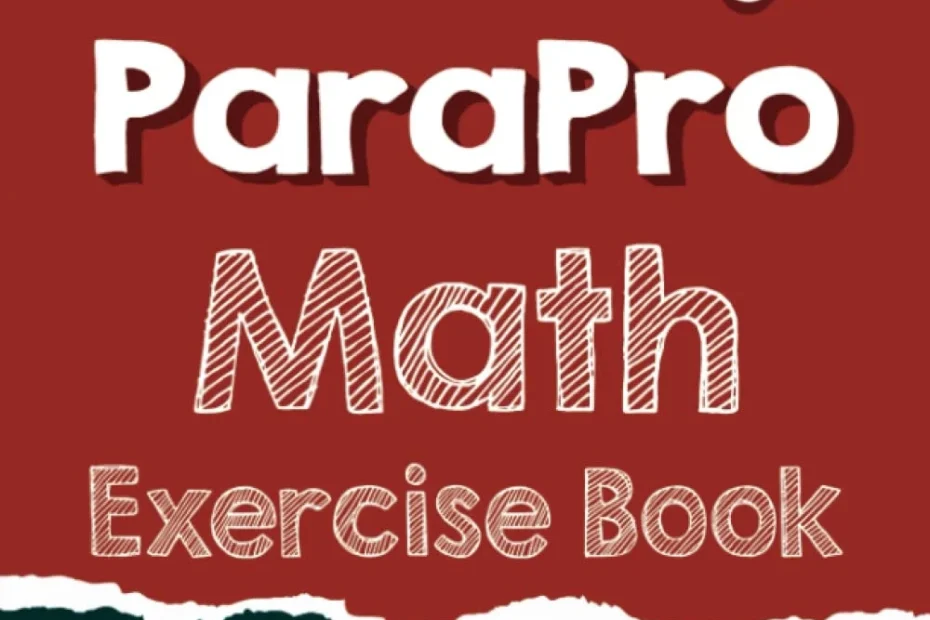 Parapro Math Exercise Book A Comprehensive Workbook Parapro Math Practice Tests Etsy