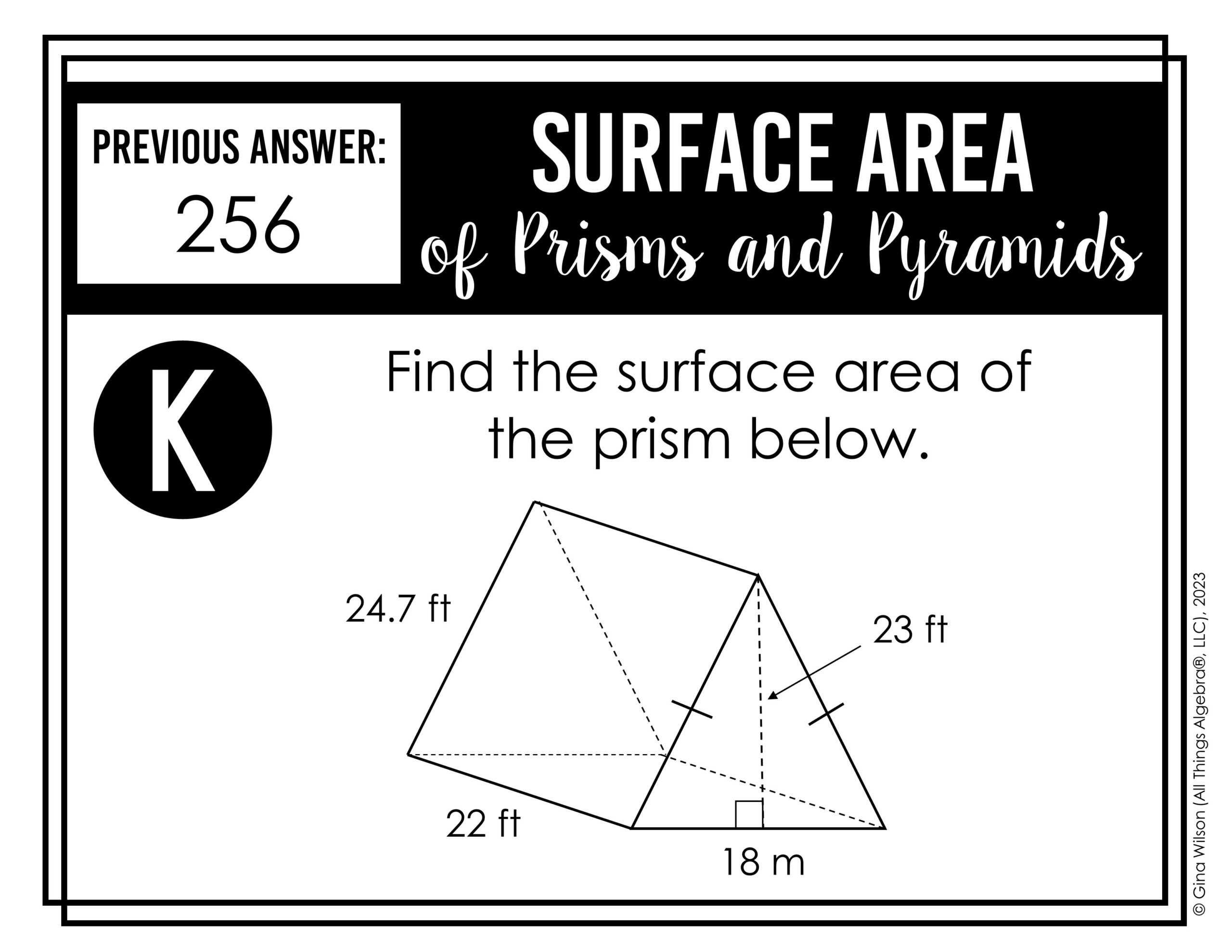 triangular prism surface area worksheet triangular prism surface area worksheet